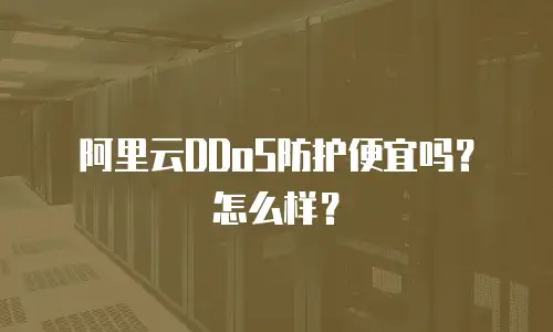 阿里云DDoS防护便宜吗？怎么样？