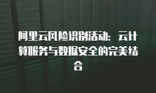 阿里云风险识别活动：云计算服务与数据安全的完美结合