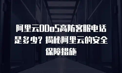 阿里云DDoS高防客服电话是多少？揭秘阿里云的安全保障措施