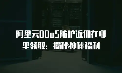 阿里云DDoS防护返佣在哪里领取：揭秘神秘福利
