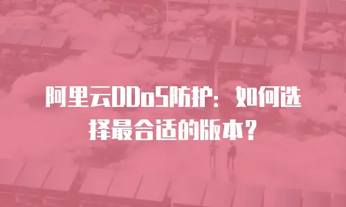 阿里云DDoS防护：如何选择最合适的版本？