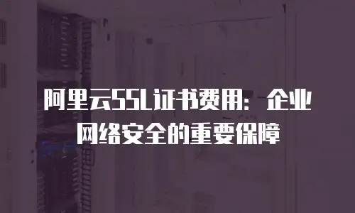 阿里云SSL证书费用：企业网络安全的重要保障