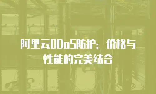 阿里云DDoS防护：价格与性能的完美结合