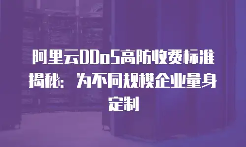 阿里云DDoS高防收费标准揭秘：为不同规模企业量身定制