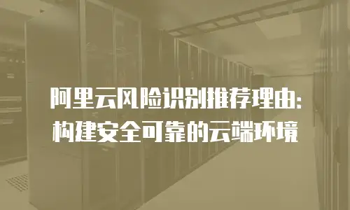 阿里云风险识别推荐理由：构建安全可靠的云端环境