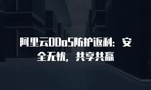 阿里云DDoS防护返利：安全无忧，共享共赢
