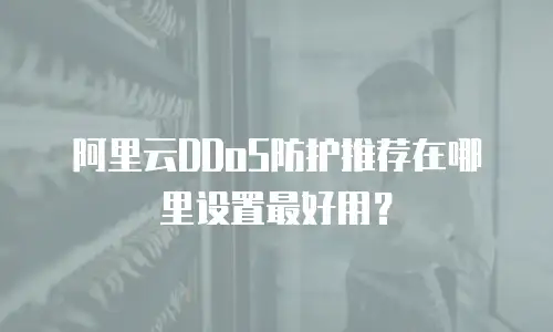 阿里云DDoS防护推荐在哪里设置最好用？