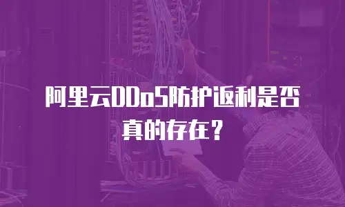 阿里云DDoS防护返利是否真的存在？