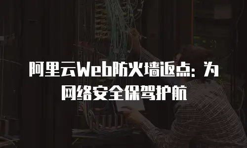 阿里云Web防火墙返点: 为网络安全保驾护航