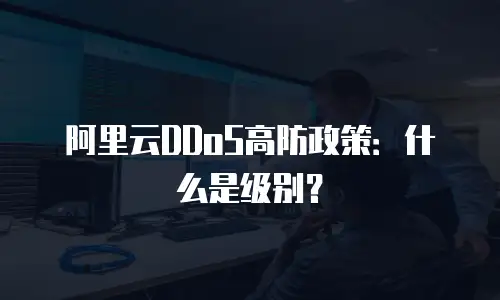 阿里云DDoS高防政策：什么是级别？