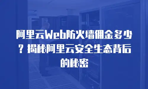 阿里云Web防火墙佣金多少？揭秘阿里云安全生态背后的秘密