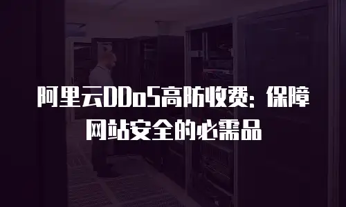 阿里云DDoS高防收费: 保障网站安全的必需品