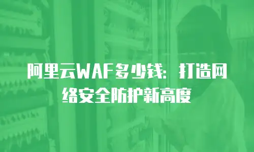 阿里云WAF多少钱：打造网络安全防护新高度