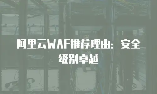 阿里云WAF推荐理由：安全级别卓越