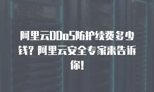 阿里云DDoS防护续费多少钱？阿里云安全专家来告诉你！