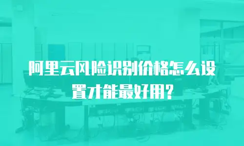 阿里云风险识别价格怎么设置才能最好用?