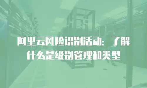 阿里云风险识别活动：了解什么是级别管理和类型