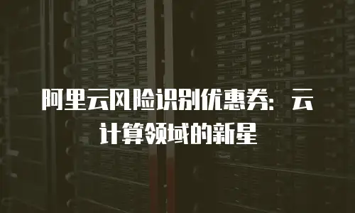 阿里云风险识别优惠券：云计算领域的新星