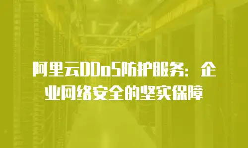 阿里云DDoS防护服务：企业网络安全的坚实保障