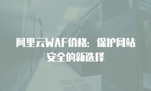 阿里云WAF价格：保护网站安全的新选择