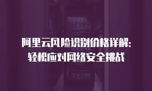 阿里云风险识别价格详解：轻松应对网络安全挑战