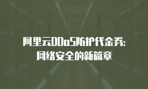 阿里云DDoS防护代金券：网络安全的新篇章