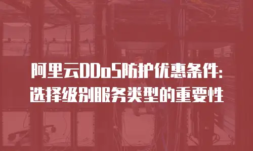 阿里云DDoS防护优惠条件：选择级别服务类型的重要性