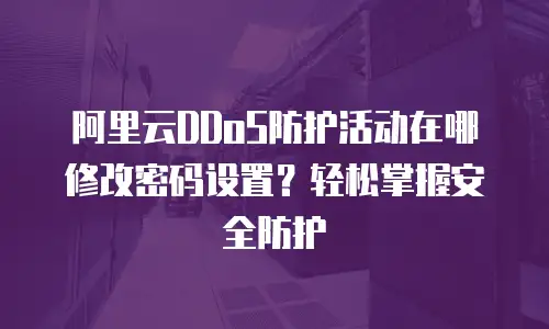 阿里云DDoS防护活动在哪修改密码设置？轻松掌握安全防护