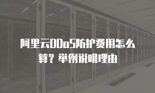 阿里云ddos防护费用怎么算举例说明理由,阿里云ddos防护费用怎么算举例说明理由是什么