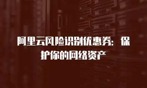 阿里云风险识别优惠券：保护你的网络资产