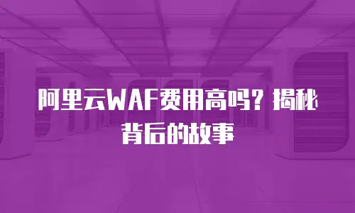 阿里云WAF费用高吗？揭秘背后的故事
