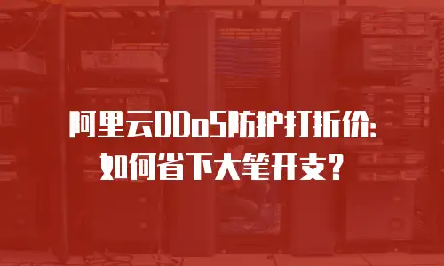 阿里云DDoS防护打折价：如何省下大笔开支？