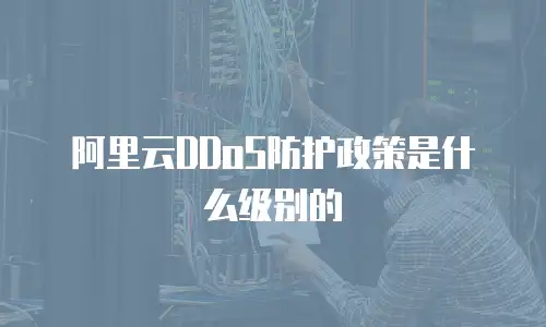 阿里云DDoS防护政策是什么级别的