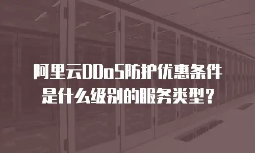 阿里云DDoS防护优惠条件是什么级别的服务类型？
