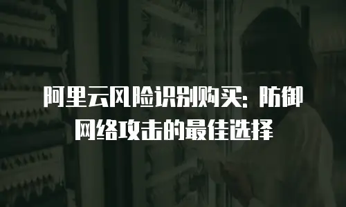 阿里云风险识别购买: 防御网络攻击的最佳选择