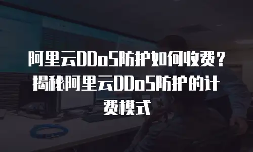 阿里云DDoS防护如何收费？揭秘阿里云DDoS防护的计费模式