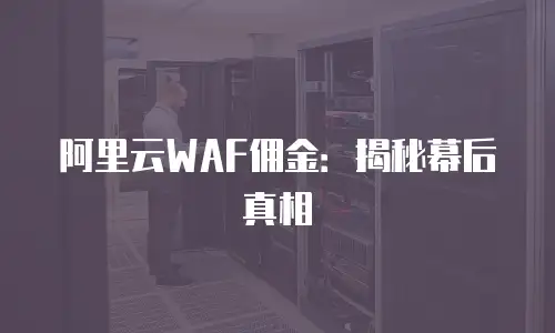 阿里云WAF佣金：揭秘幕后真相