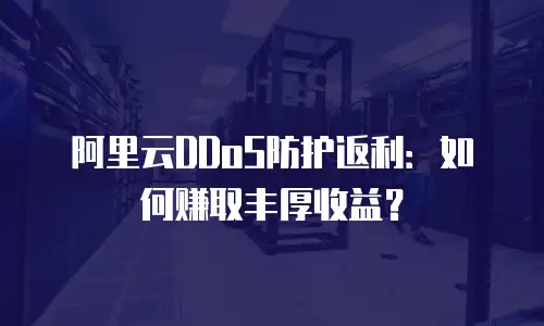 阿里云DDoS防护返利：如何赚取丰厚收益？