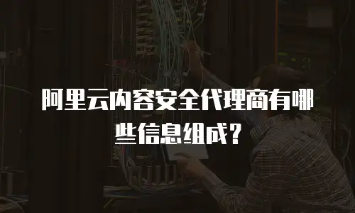阿里云内容安全代理商有哪些信息组成？