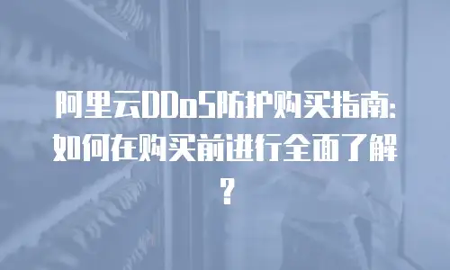 阿里云DDoS防护购买指南：如何在购买前进行全面了解？
