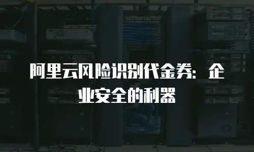 阿里云风险识别代金券：企业安全的利器