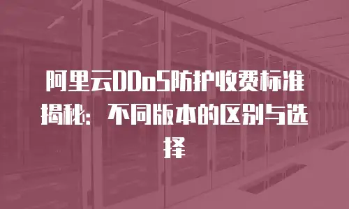 阿里云DDoS防护收费标准揭秘：不同版本的区别与选择
