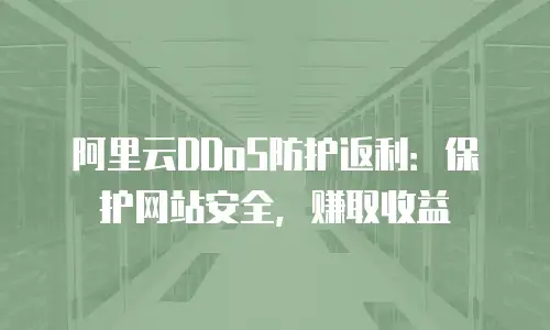 阿里云DDoS防护返利：保护网站安全，赚取收益