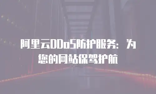 阿里云DDoS防护服务：为您的网站保驾护航