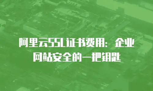 阿里云SSL证书费用：企业网站安全的一把钥匙