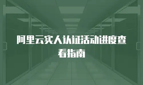 阿里云实人认证活动进度查看指南