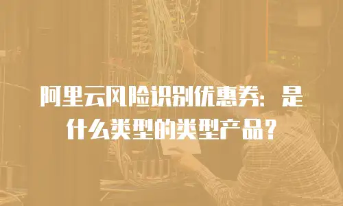 阿里云风险识别优惠券：是什么类型的类型产品？