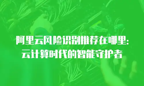 阿里云风险识别推荐在哪里：云计算时代的智能守护者