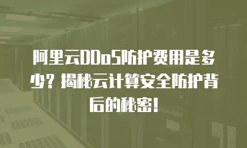 阿里云DDoS防护费用是多少？揭秘云计算安全防护背后的秘密！