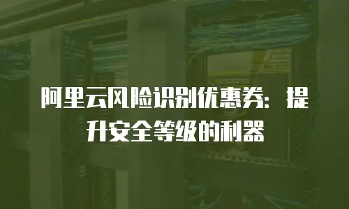 阿里云风险识别优惠券：提升安全等级的利器